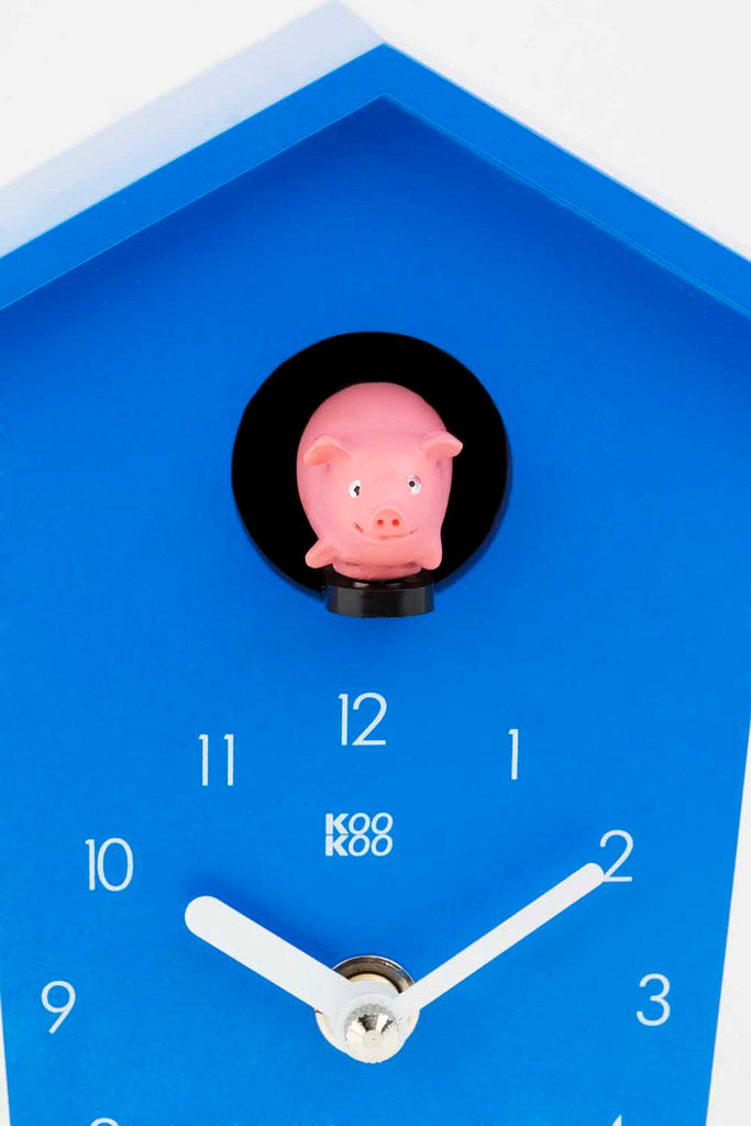 KOOKOO AnimalHouse modern cuckoo clock, with 5 farm animals, field recordings from nature