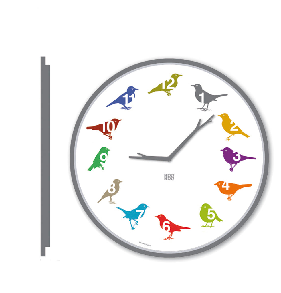 KOOKOO UltraFlat, modern designed bird clock
