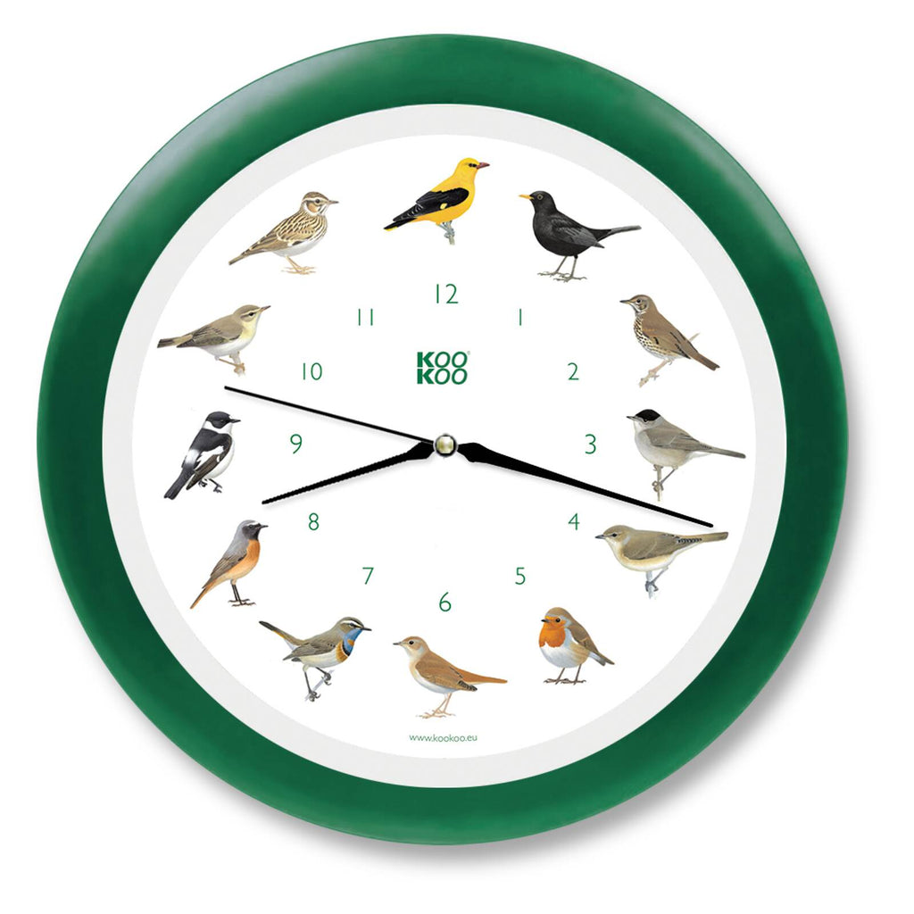 KOOKOO Singvögel, the singing songbird wall clock