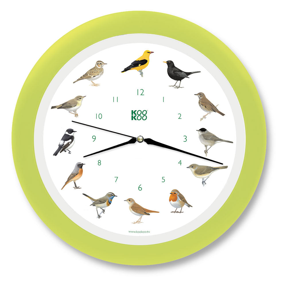 KOOKOO Singvögel wall clock, the singing songbird wall clock