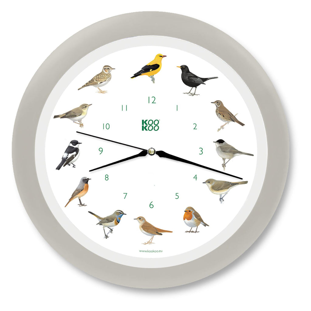 KOOKOO Singvögel, the singing songbird wall clock
